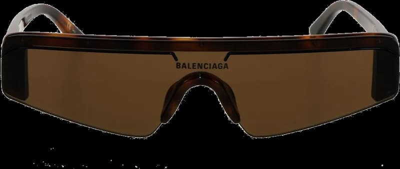 Lunettes de soleil Balenciaga Eyewear Extreme BB0003S Masque demi-cerclé vue 2
