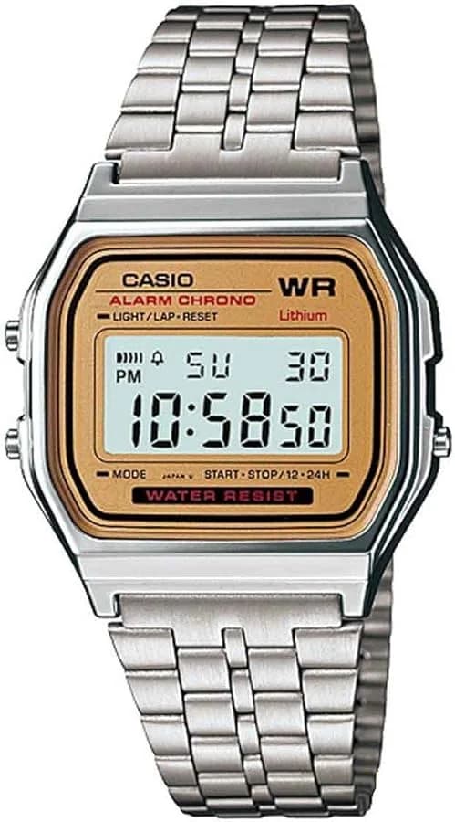 Montre Casio Vintage A159WEA-9EF - Cadran Doré & Bracelet Acier - Unisexe