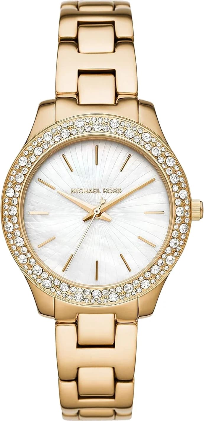 Montre femme Michael Kors Liliane MK4555 bracelet en acier inoxydable doré
