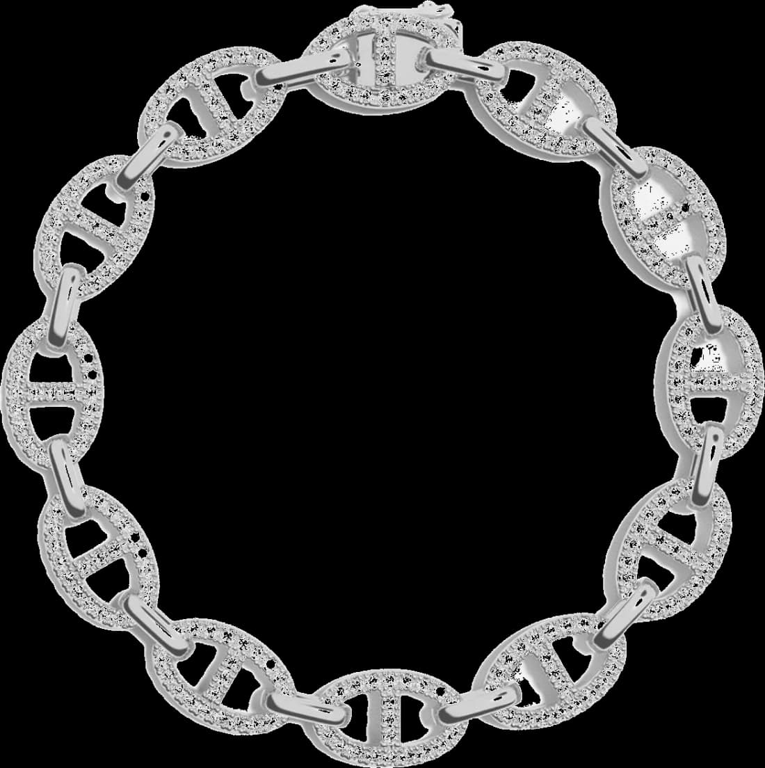 Garde-temps APM Monaco AB4573OX-S pour femme, argent 925, maille marine élégante