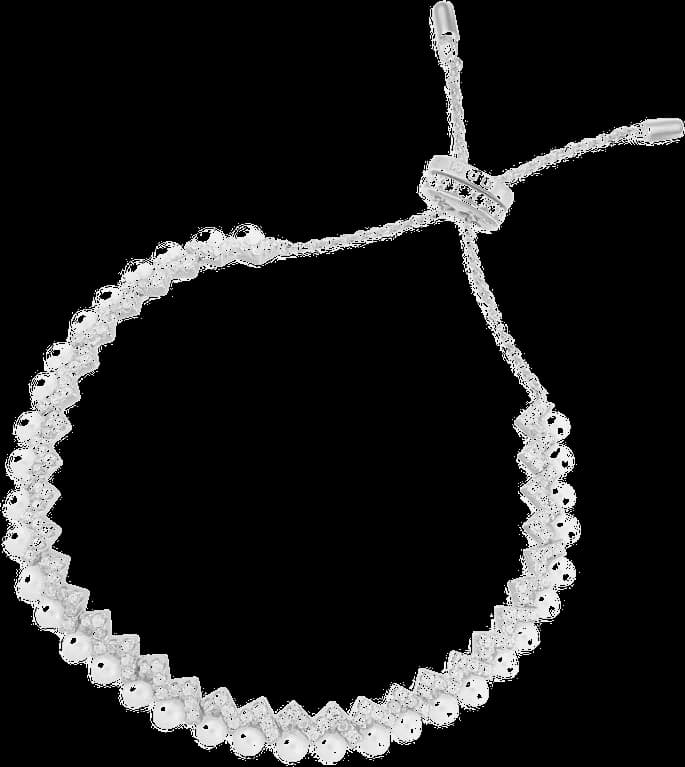 Garde-temps APM Monaco AB4168XPL pour femme, up and down argent massif avec perles
