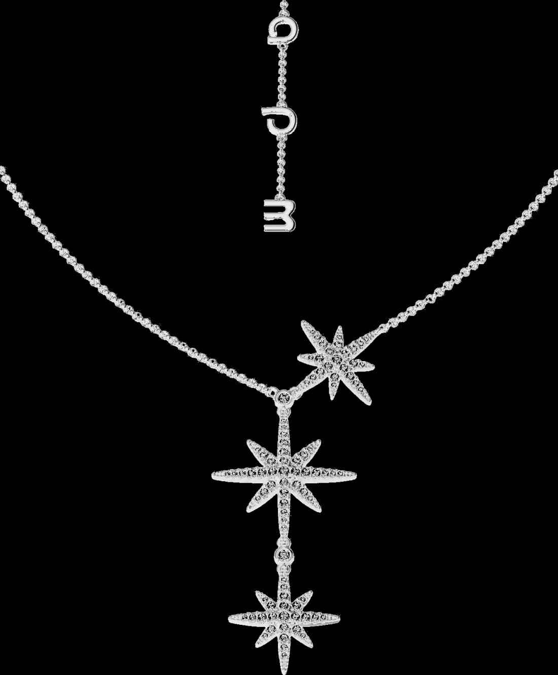 Garde-temps APM Monaco AX111185 pour femme, trois météorites argent 925 à mousqueton