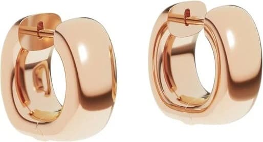 Garde-temps APM Monaco PE15402 pour femme, créoles Chuncky Rose or rose 18 carats APM x Charles Leclerc