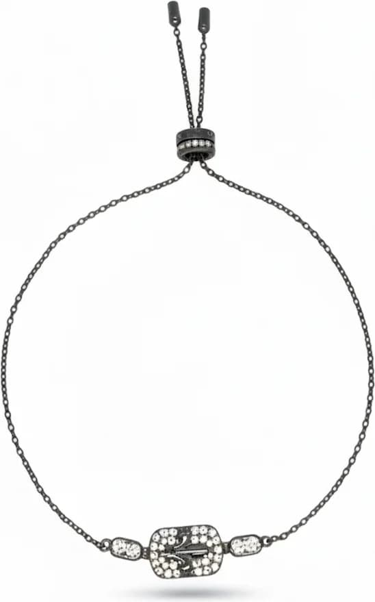Garde-temps APM Monaco 112414 pour unisexe, fleur de lys et zirconiums sur médaille argent