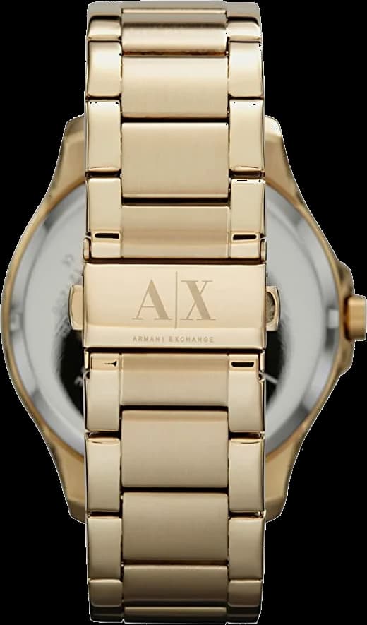 Zoom sur le cadran noir du Armani Exchange AX2122