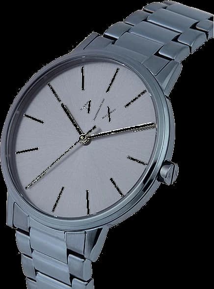 Zoom sur le cadran bleu du Armani Exchange AX2702
