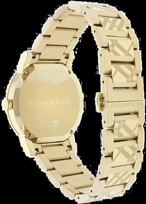 Montre Burberry BU9038 unisexe détail cadran or