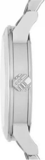Zoom sur le cadran argent du Burberry BU9100