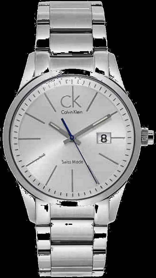 Garde-temps Calvin Klein K2246120 pour homme, cadran argent, boîtier acier inoxydable