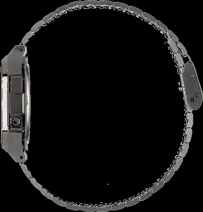 Zoom sur le cadran noir du Casio A158WETB-ADF