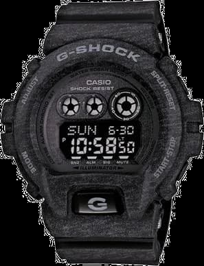 Garde-temps Casio GD-X6900HT-1ER pour homme, cadran noir, bracelet silicone noir robuste