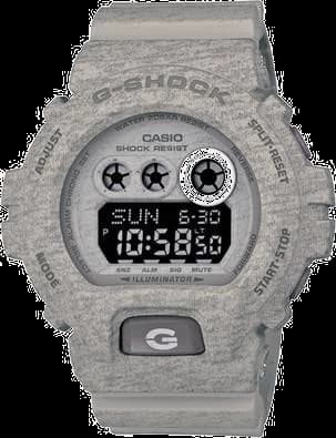 Garde-temps Casio GD-X6900HT-8ER pour homme, cadran gris, boîtier noir, bracelet gris