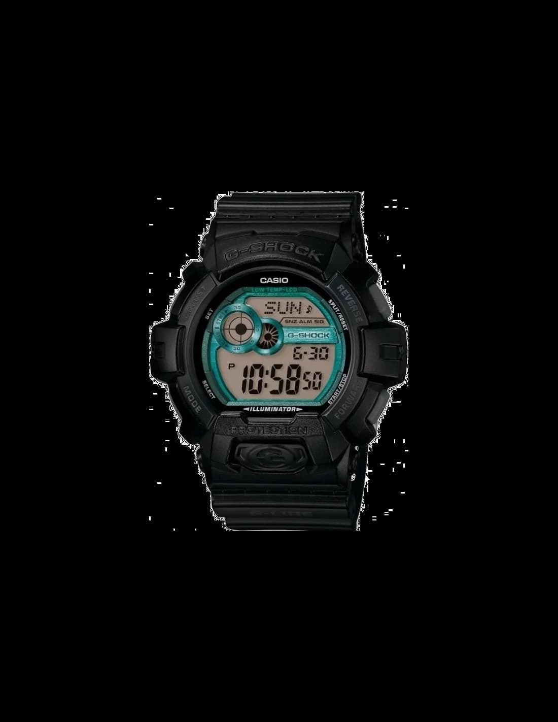 Garde-temps Casio GLS-8900-1ER pour homme, cadran gris et bracelet silicone vert