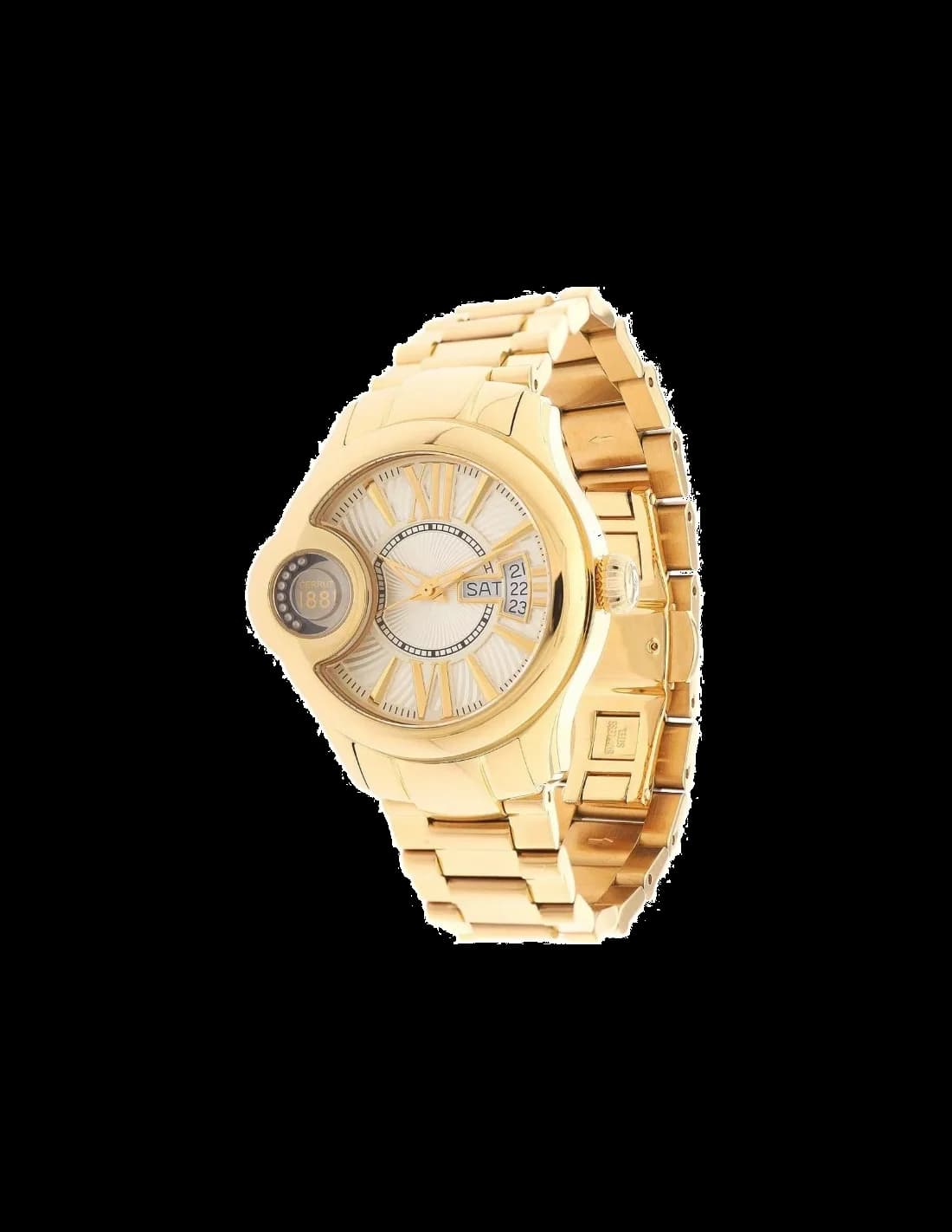 Garde-temps Cerruti 1881 CRM043H999F pour femme, cadran blanc, acier doré Swiss Made