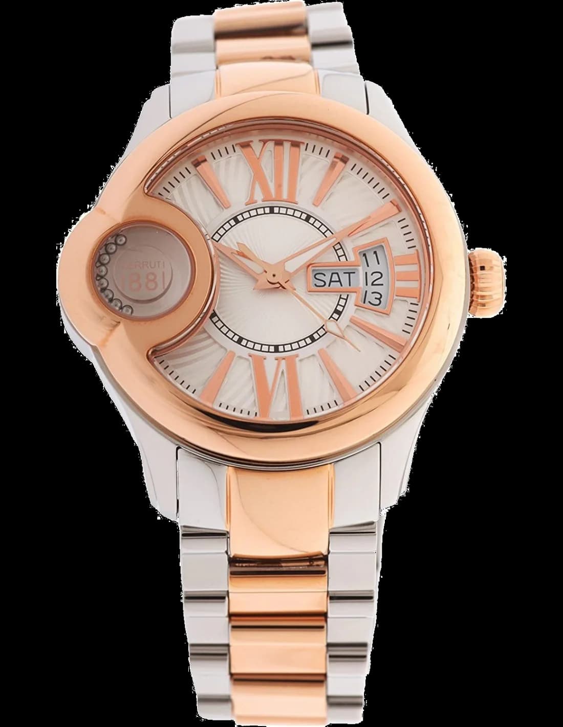 Le garde-temps Cerruti 1881 CRM043I211F vu de profil