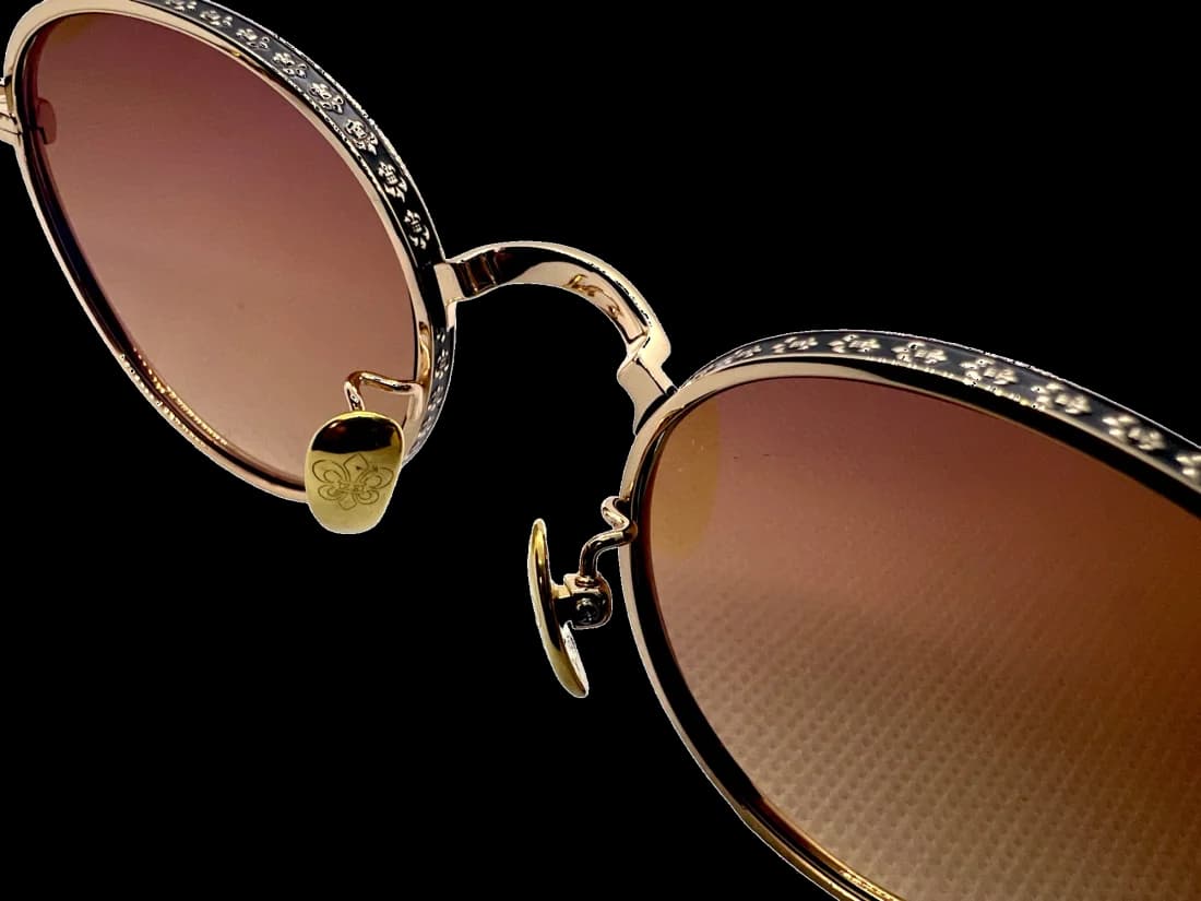 Zoom sur le cadran du Chrome Hearts 110033