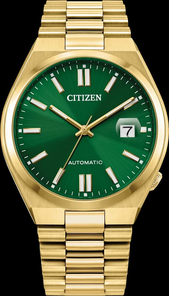 Garde-temps Citizen NJ0152-51X pour unisexe, automatique cadran vert bracelet acier