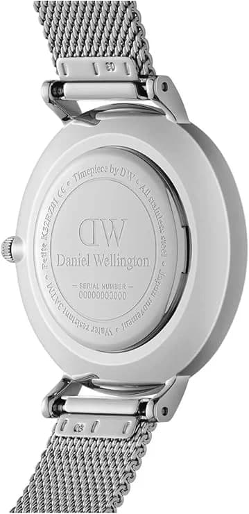 Zoom sur le cadran noir du Daniel Wellington DW00100218