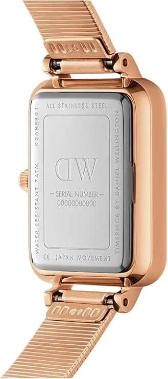 Zoom sur le cadran blanc du Daniel Wellington DW00100578