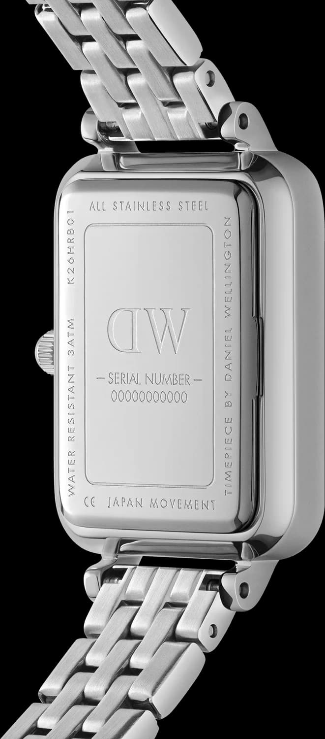 Fond du boîtier du garde-temps Daniel Wellington DW00100691