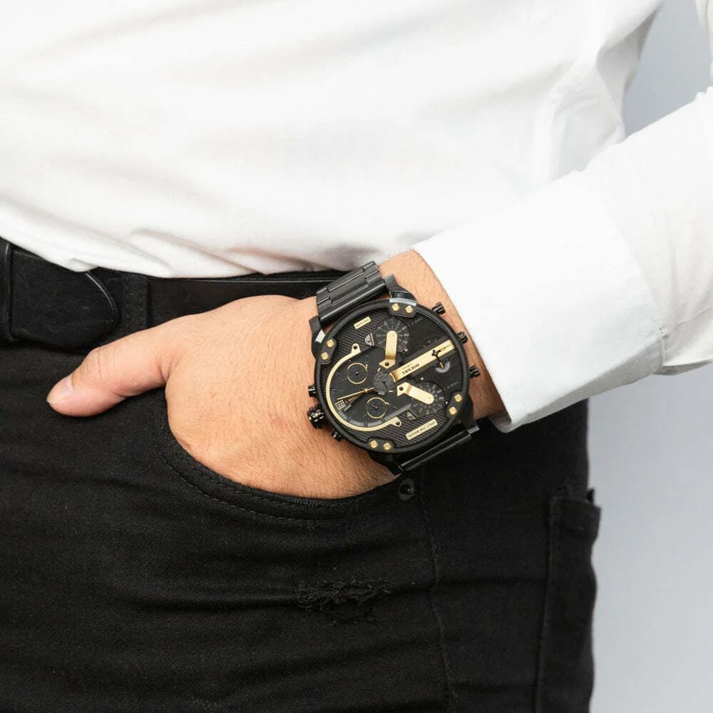 Montre Diesel DZ7435 homme verso boîtier noir