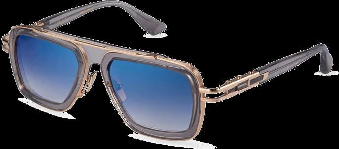 Garde-temps DITA DTS403-A-02 pour homme, lunettes DITA LXN-EVO DTS403 crystal détail or rose