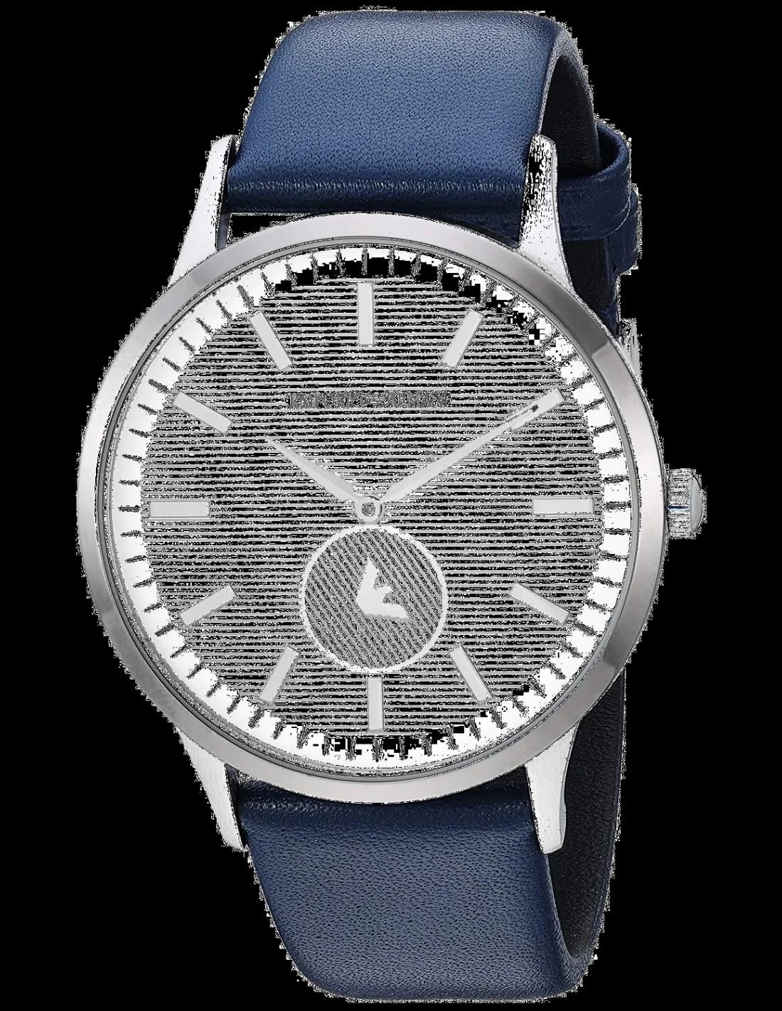 Garde-temps Emporio Armani AR11119 pour homme, cadran blanc, bracelet NATO noir