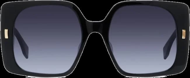 Garde-temps Fendi FE40036U pour femme, monture carrée en acétate noir