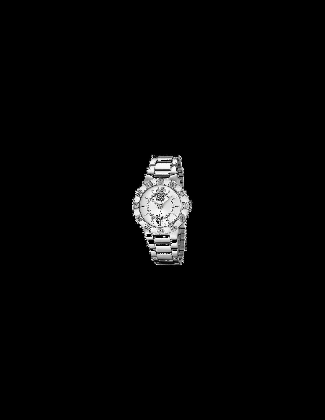 Garde-temps Festina F16730/1 pour femme, au cadran argent et bracelet acier à maillons