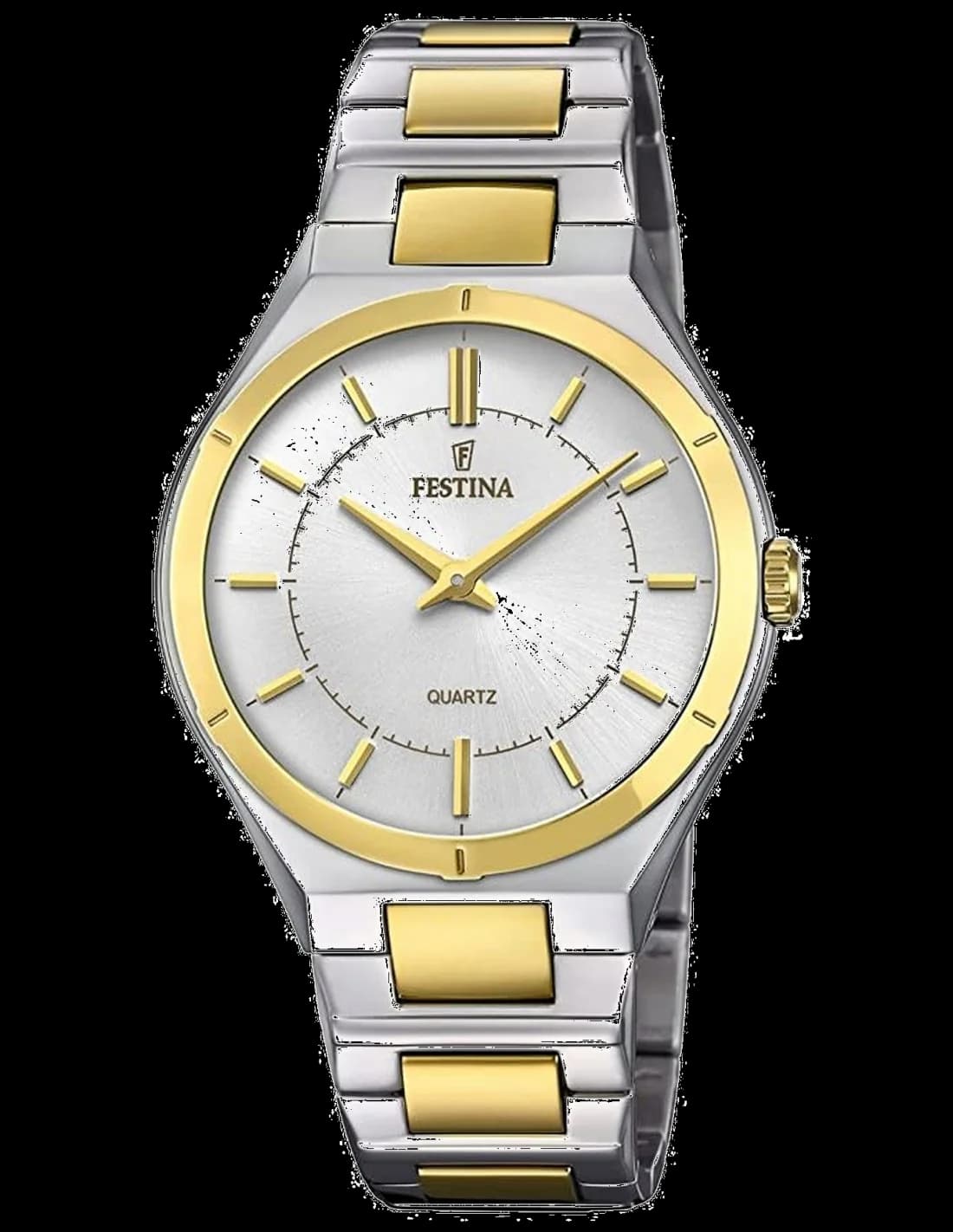 Garde-temps Festina F20245/2 pour homme, or cadran cuir acier slim