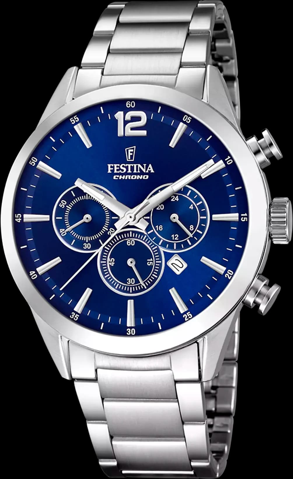 Garde-temps Festina F20343/7 pour homme, cadran bleu, multifonctions