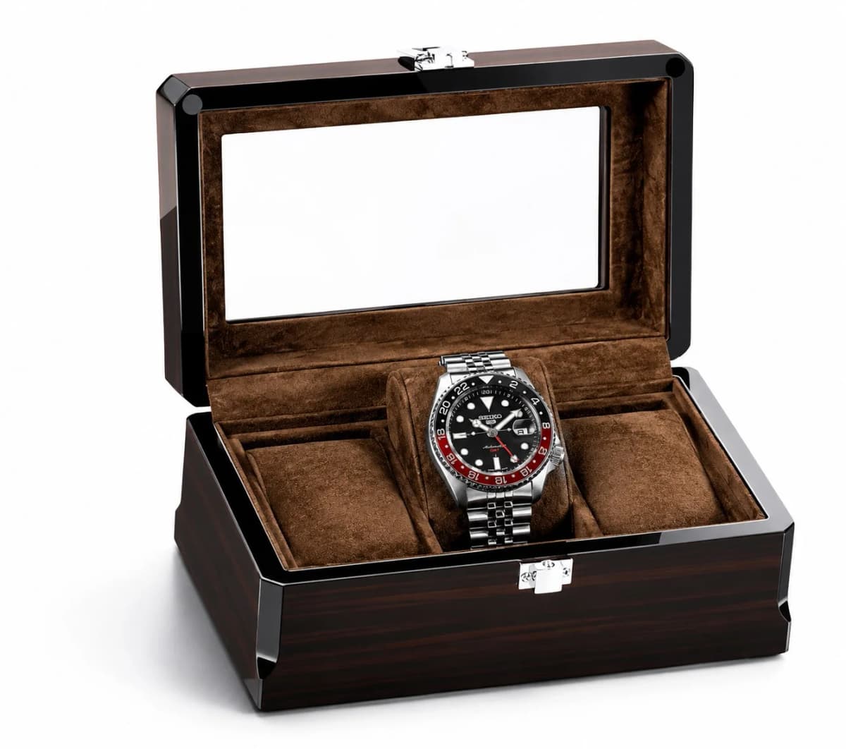 Garde-temps Gasmann 260527-01, espresso bois massif 3 compartiments