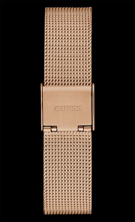 Détail du bracelet acier du Guess GW0508L3
