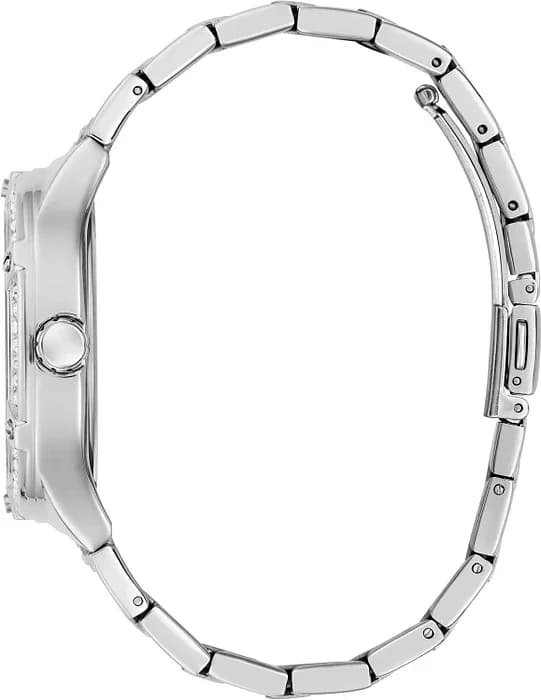Zoom sur le cadran argent du Guess GW0558L1