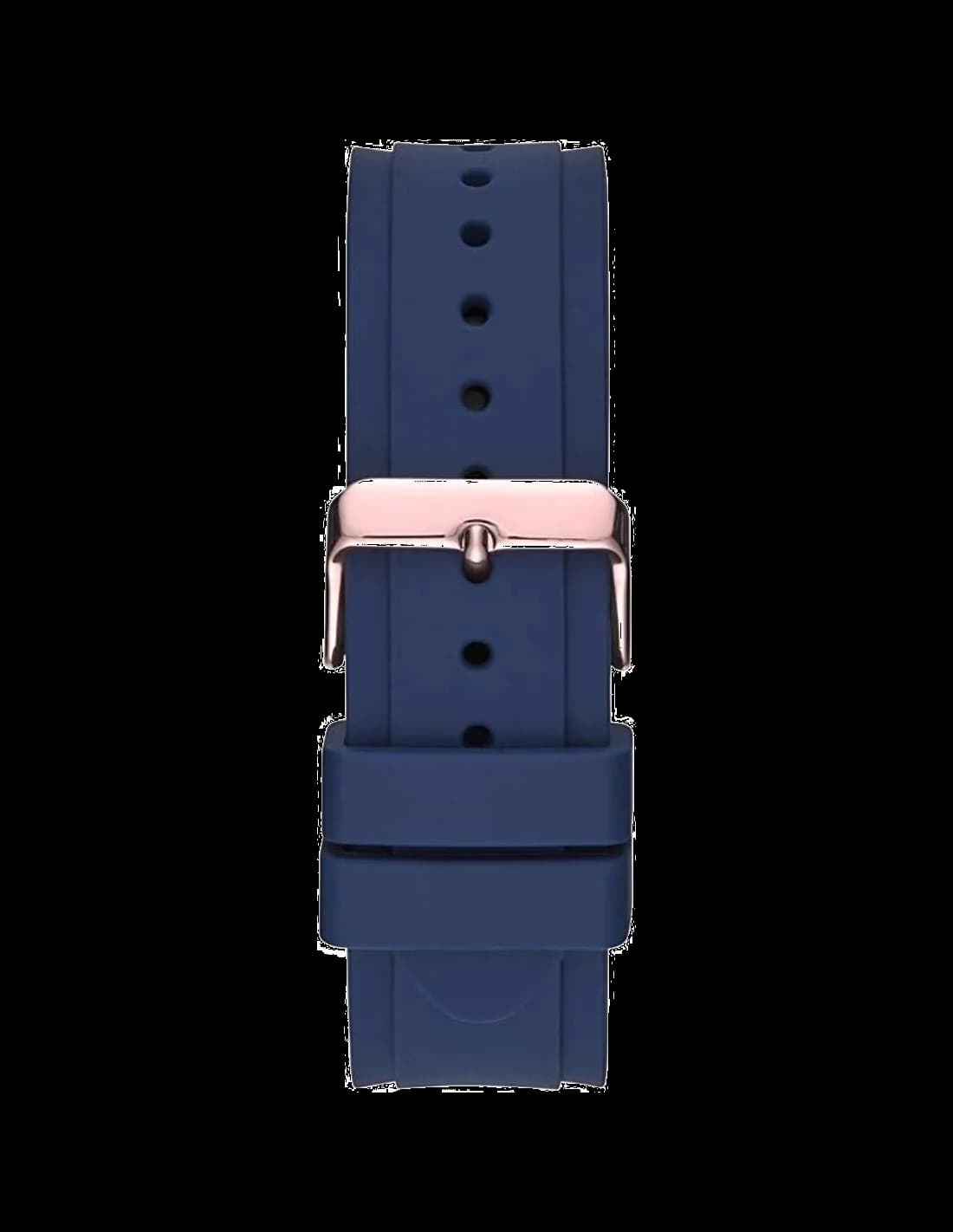 Zoom sur le cadran bleu du Guess Collection W1049G2