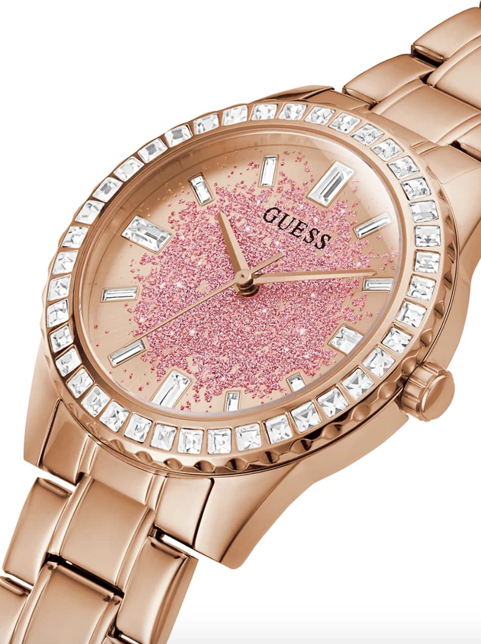 Le garde-temps Guess GW0405L3 vu de profil