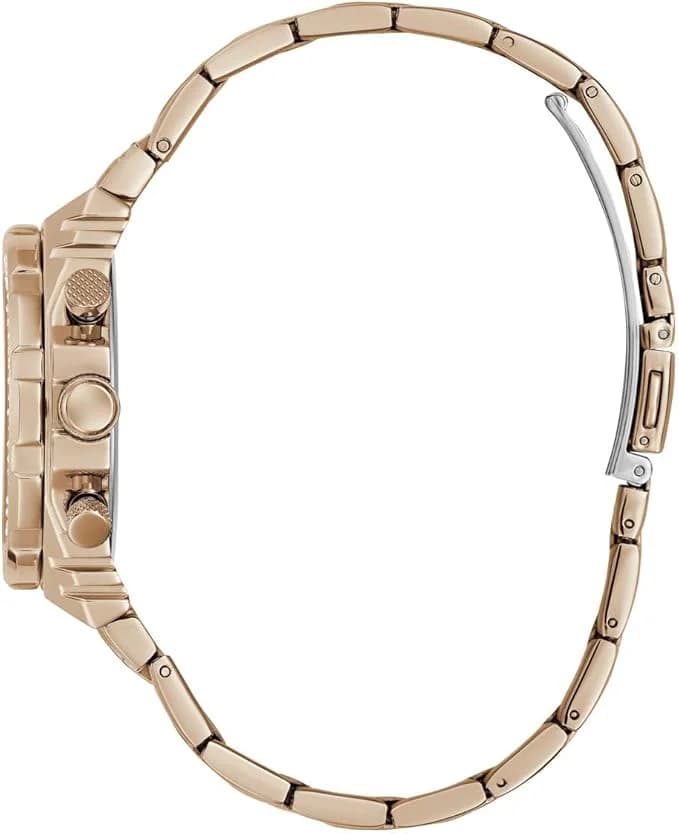Zoom sur le cadran or rose du Guess GW0552L3