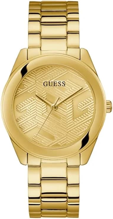 Garde-temps Guess GW0606L2 pour femme, maillons dorés pour un look chic