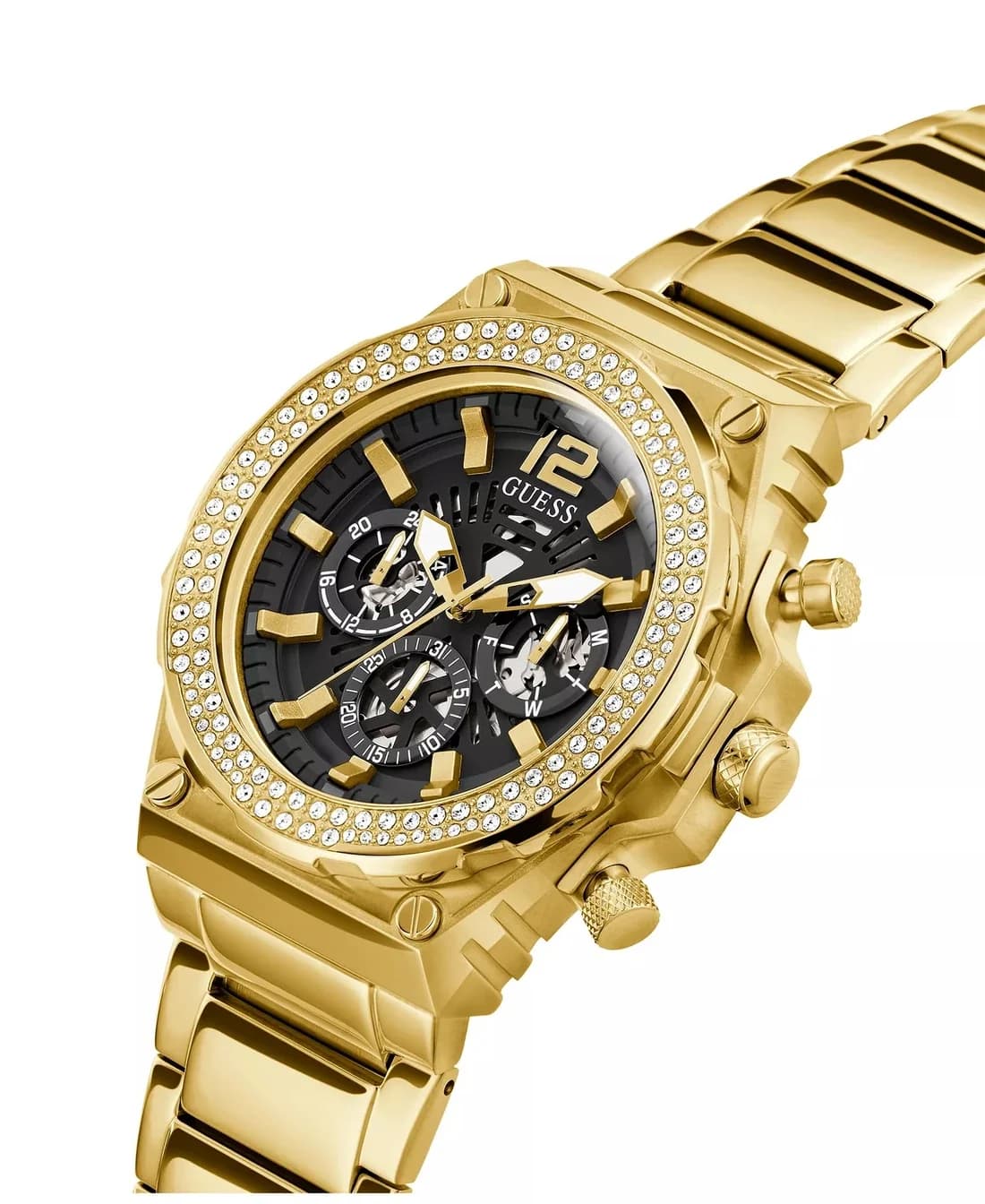 Le garde-temps Guess GW0632G2 vu de profil