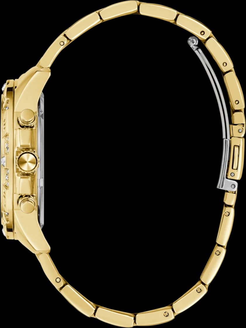 Zoom sur le cadran or du Guess GW0771L2