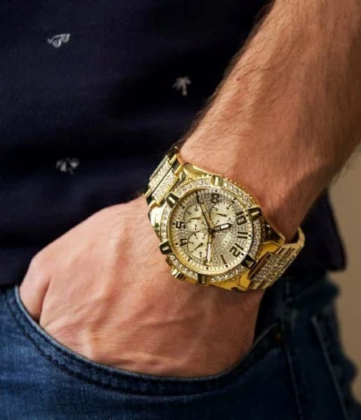 Fond du boîtier du garde-temps Guess W0799G2