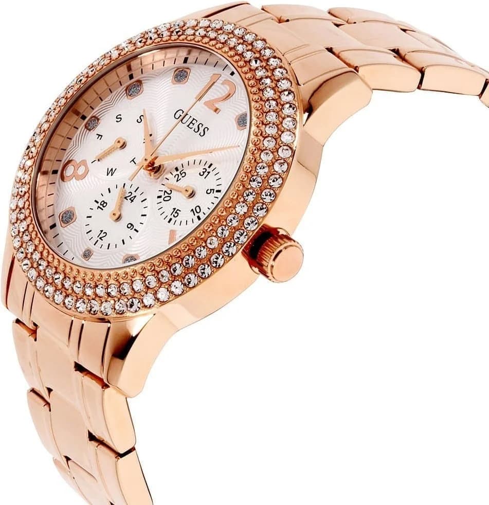 Le garde-temps Guess W1097L3 vu de profil