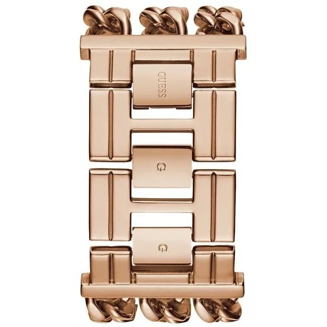 Zoom sur le cadran or rose du Guess W1275L3