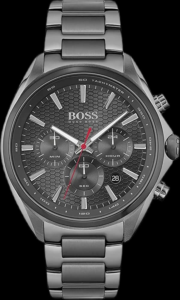 Garde-temps Hugo Boss 1513858 pour homme, chronographe anthracite cadran gris acier