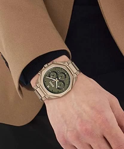 Détail du bracelet acier du Hugo Boss 1514019