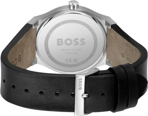 Zoom sur le cadran noir du Hugo Boss 1514075