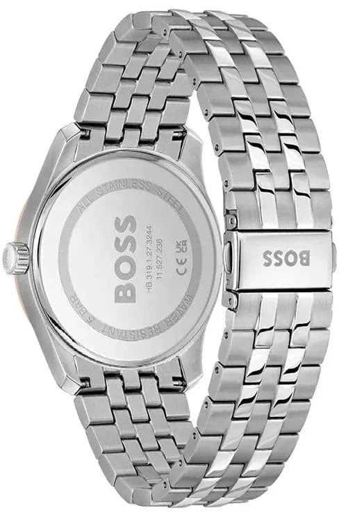 Zoom sur le cadran argent du Hugo Boss 1514275