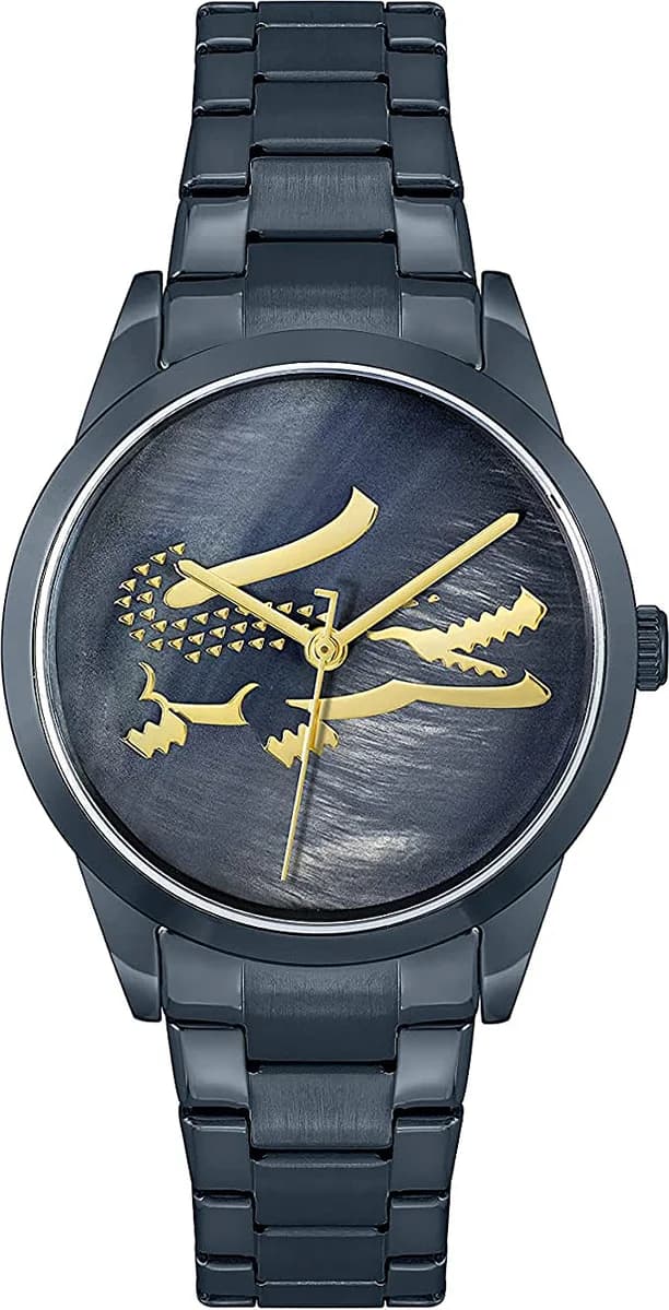 Garde-temps Lacoste 2001215 pour femme, bracelet acier, cadran bleu nacré