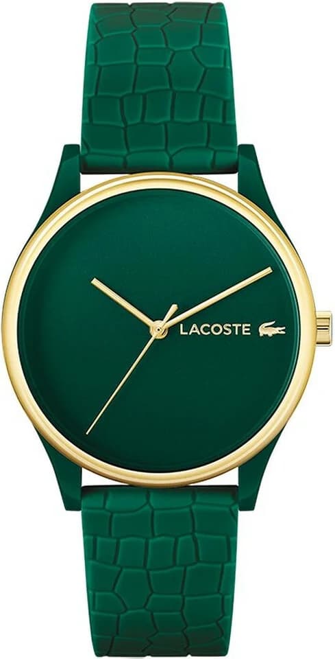 Garde-temps Lacoste 2001247 pour femme, cadran vert associé à un bracelet silicone vert
