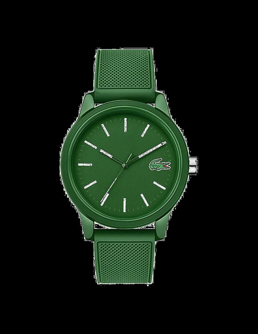 Garde-temps Lacoste 2010985 pour homme, cadran vert sur bracelet silicone vert